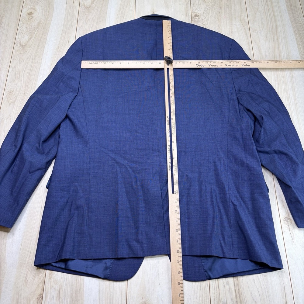 Lauren Ralph Lauren Mens Nailhead 100% Wool 2 Piece Suit Blue 46R W:40x32 - Picture 11 of 16